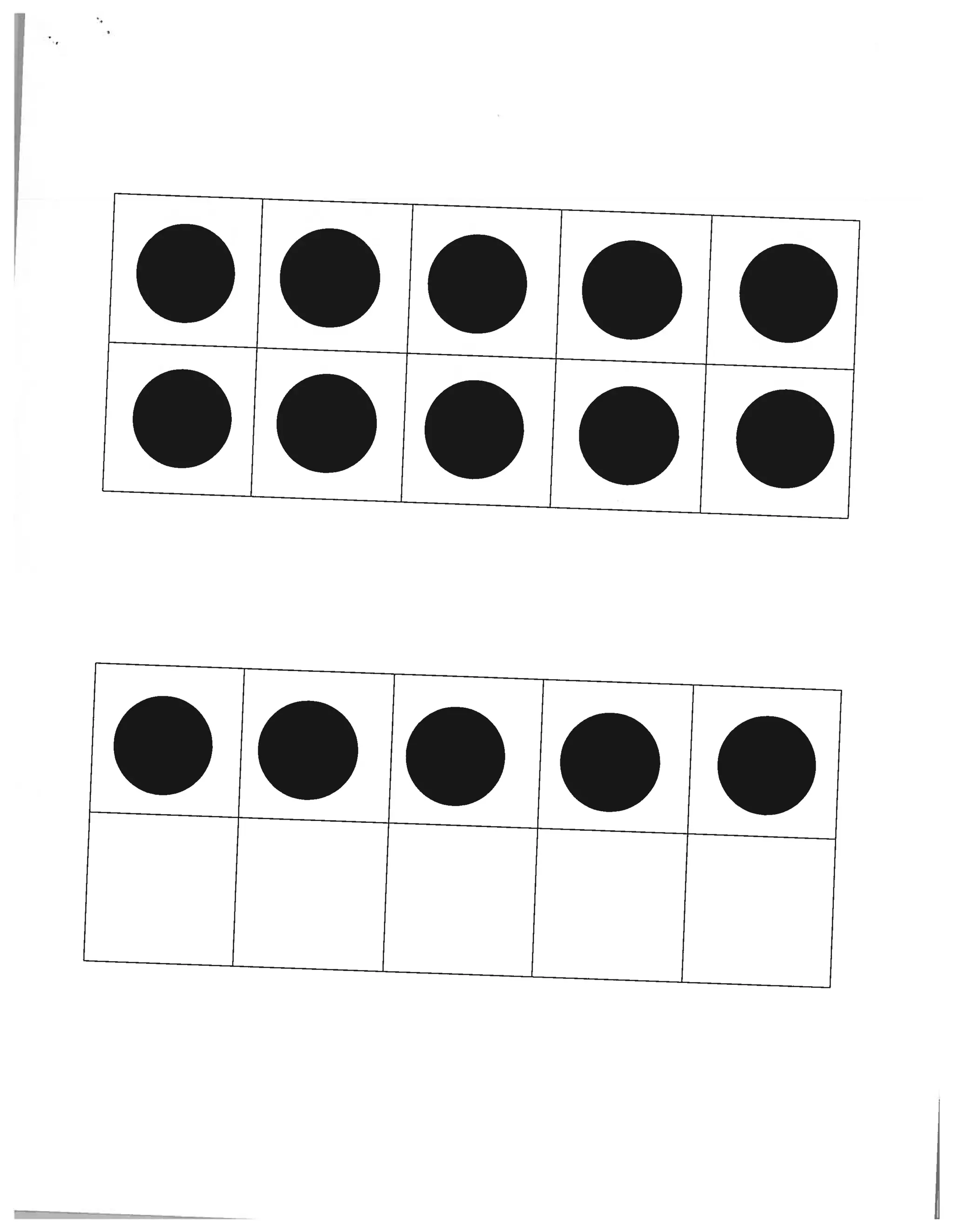 Ten fact game with rhyme and ten frames