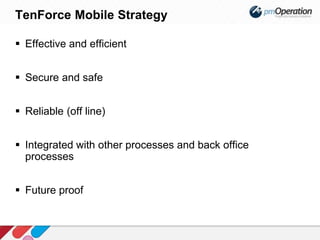 TenForce pmOperation for Mobile Devices in Chemical Industry | PPT