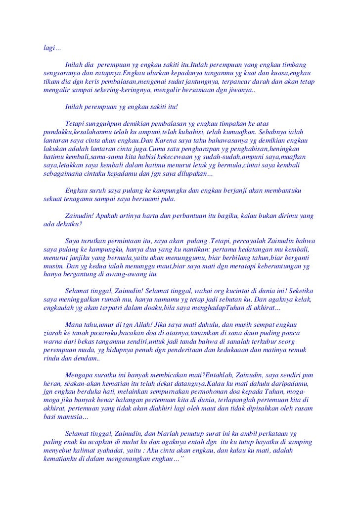 Tenggelamnya kapal van der wijck Tenggelamnya kapal van der wijck