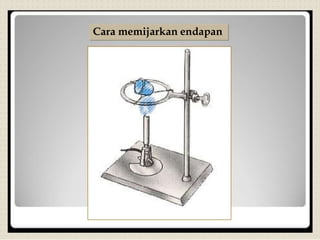 Cara memijarkan endapan
 