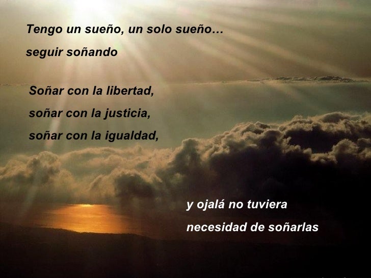 Tengo un sueno