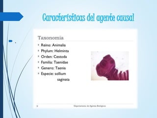 Características del agente causal
 .
 