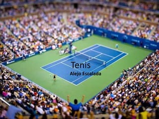 Tenis
Alejo Escalada
 