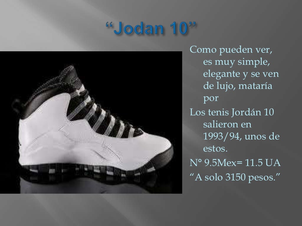 tenis jordan numero 5