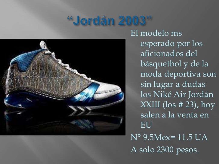 tenis jordan modelo 23