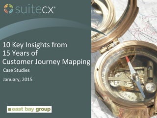 10	
  Key	
  Insights	
  from	
  
15	
  Years	
  of	
  	
  
Customer	
  Journey	
  Mapping	
  	
  	
  
Case	
  Studies	
  
January,	
  2015	
  
 