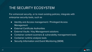 Ten layers of container security for CloudCamp Nov 2017 | PPT