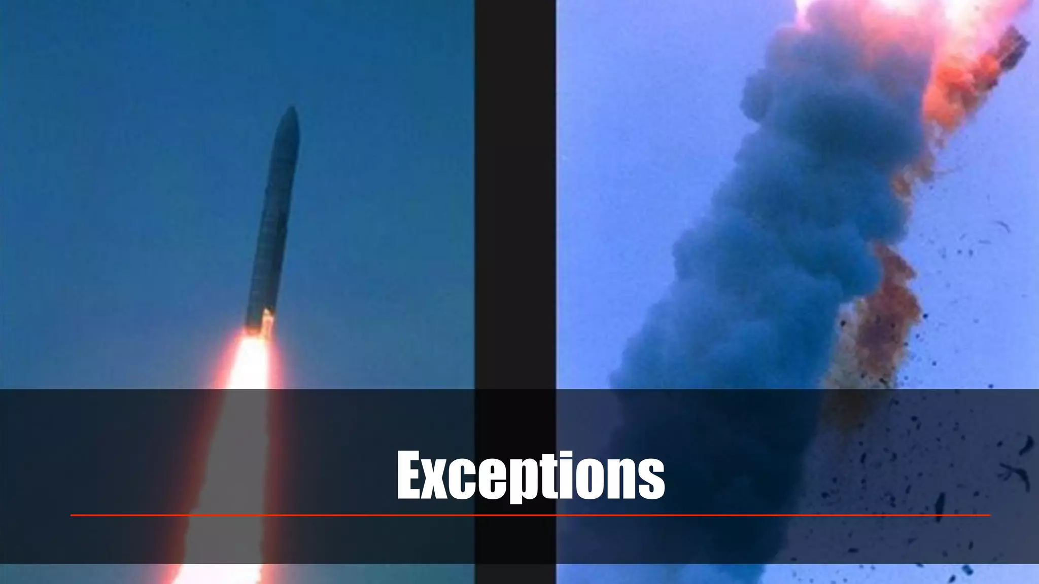 Exceptions
 