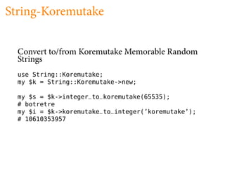 Ten modules I haven't yet talked about