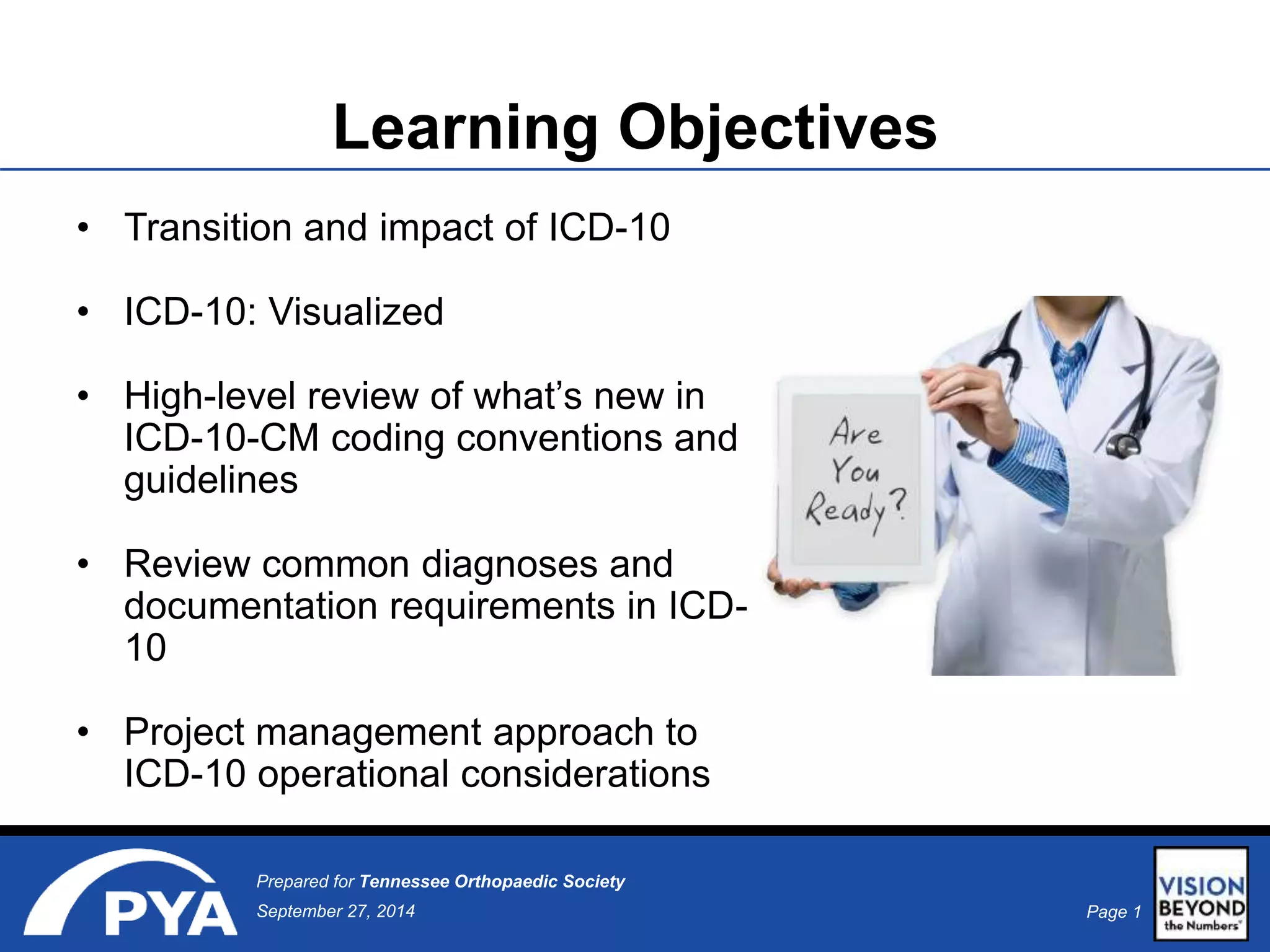Preparing Now For ICD-10-CM | PPTX