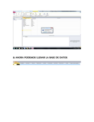 & AHORA PODEMOS LLENAR LA BASE DE DATOS