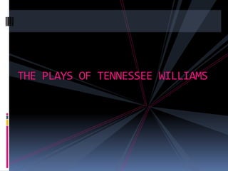 THE PLAYS OF TENNESSEE WILLIAMS 