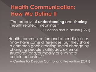 Ten Distinguishing Ideas for Health Communication in the 21st Century ...