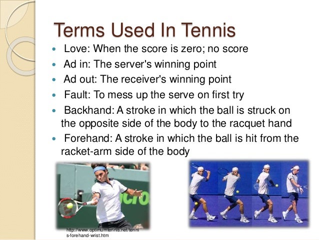 Tennis Scoring Terminology