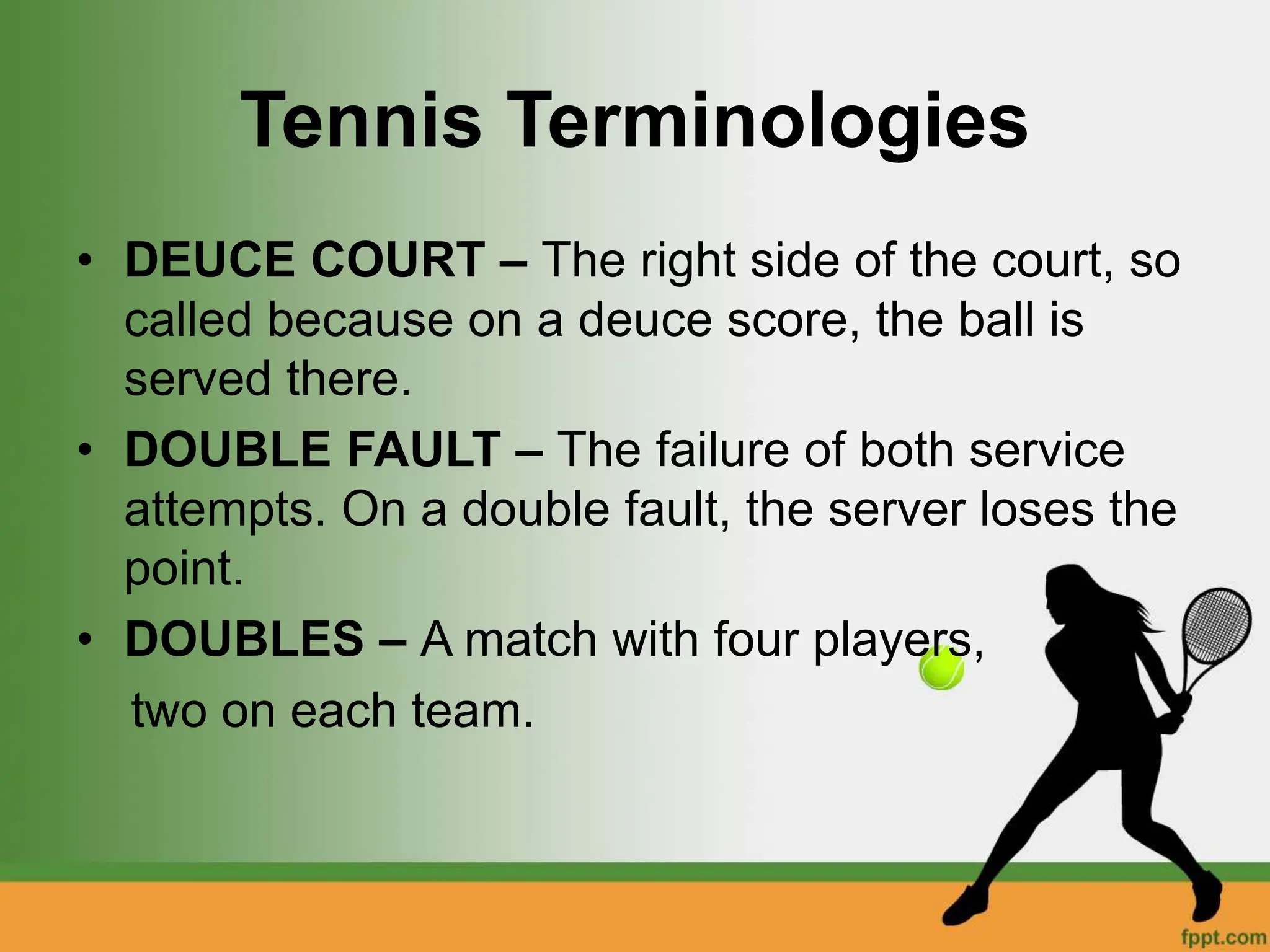 Tennis rules and techniques with information | PPT