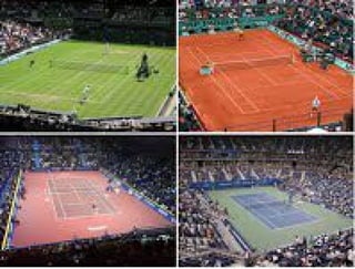 Comparing the different surfaces in professional tennis