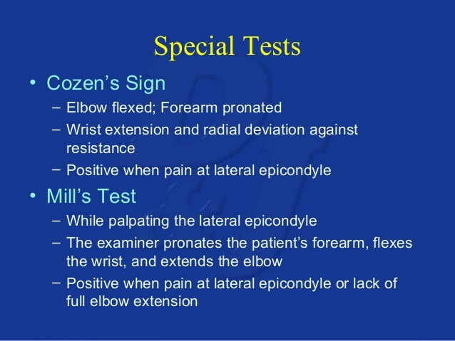 Tennis elbow(le)