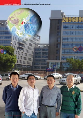 COMPANY REPORT                         PC Karten Hersteller Tenow, China




                                ë         Shenzhen




82 TELE-satellite — Global Digital TV Magazine — 02-03/201 — www.TELE-satellite.com
                                                         1
 