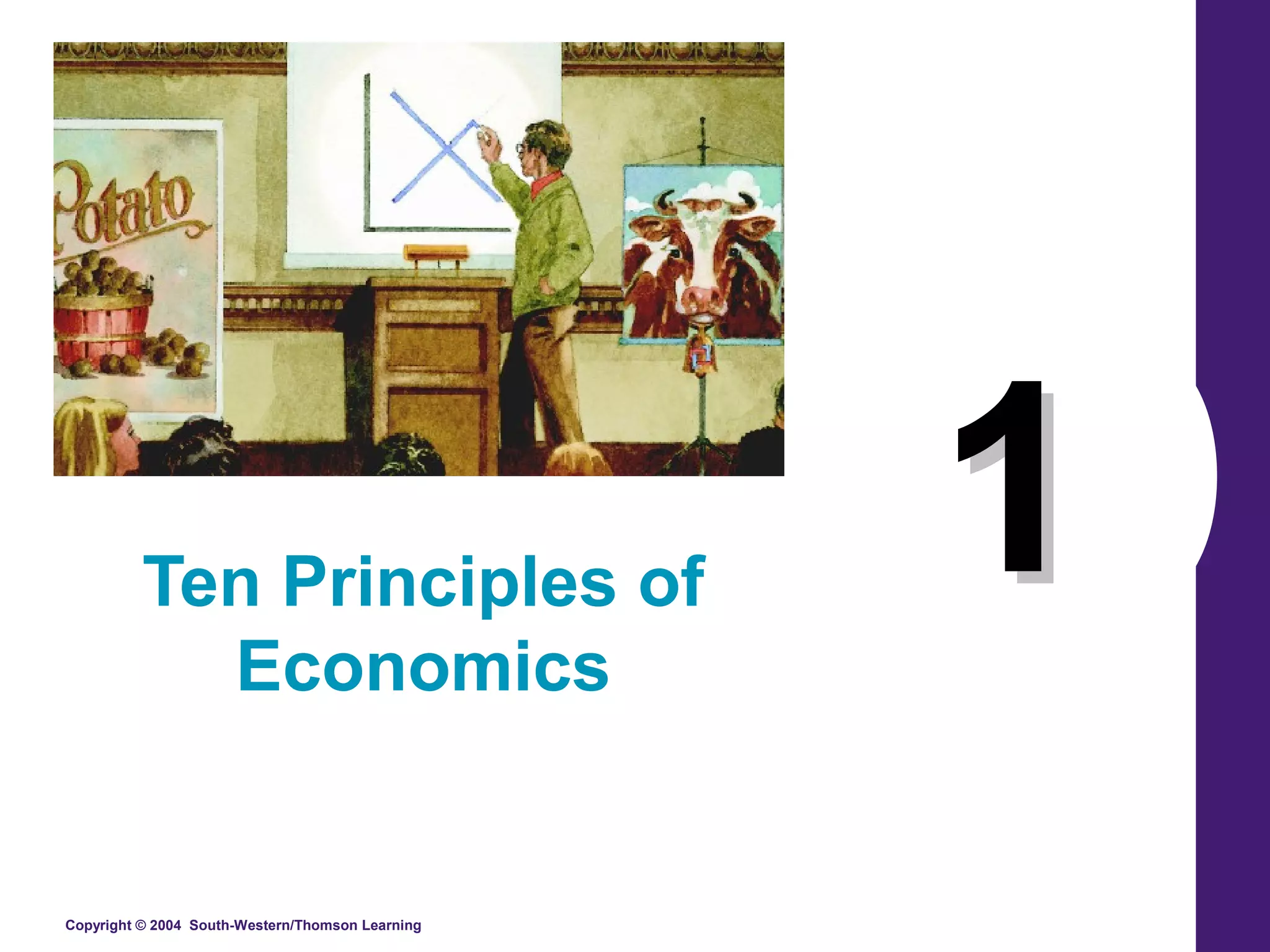 Copyright © 2004 South-Western/Thomson Learning
11Ten Principles of
Economics