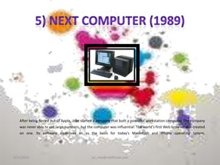 Ten products that defined steve job's career | PPT