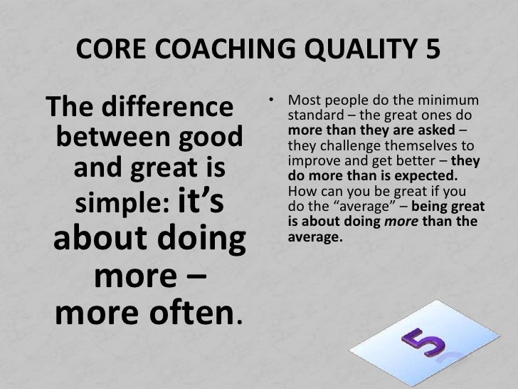 Ten Qualities Of Great Coaches