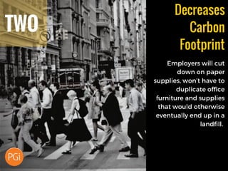 TWO
Decreases
Carbon
Footprint
 
