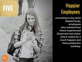 FIVE
Happier
Employees
2
 