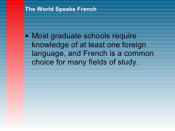 Ten Reasons To Study French