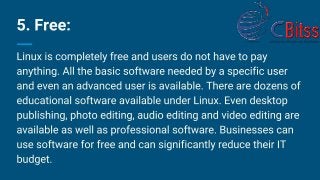 Ten reasons why we should use linux