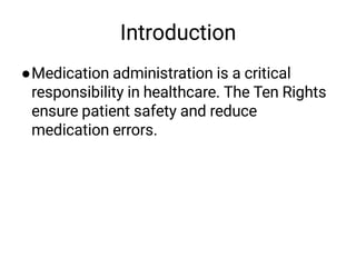 Ten_Rights_Medication_Lecture.pdf Ten_Rights_Medication_Lecture | PDF