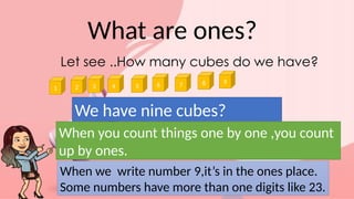 Ones Math Example TENS AND ONES powerpoint presentation | PPTX