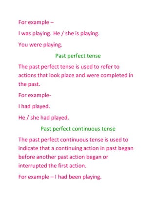 Tenses | DOCX