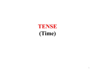 TENSE
(Time)
1
 
