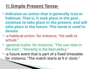 Usually Rises tenses.pptx class 1 to 11 hac and cbse board | PPTX