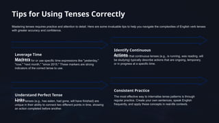 Mastering English Tenses: Types, Usage, and Real-Life Examples for ...