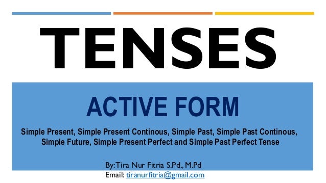 Tenses Present Present Continous Past Past Continous Simple Futu