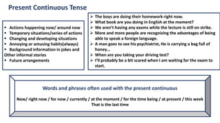 Tenses of English, English tenses, Grammar | PDF