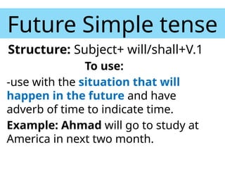 tenses 2.pptx, about all the tenses required to make sentence structure ...
