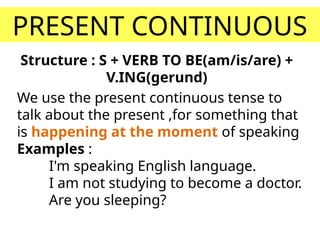 tenses 2.pptx, about all the tenses required to make sentence structure ...