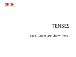 Basic tenses are shown here.
 