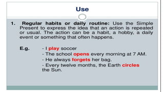 Simple present tense slides | PPTX