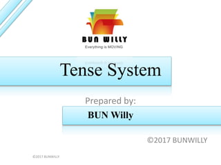 Tense System
Prepared by:
BUN Willy
©2017 BUNWILLY
©2017 BUNWILLY
 