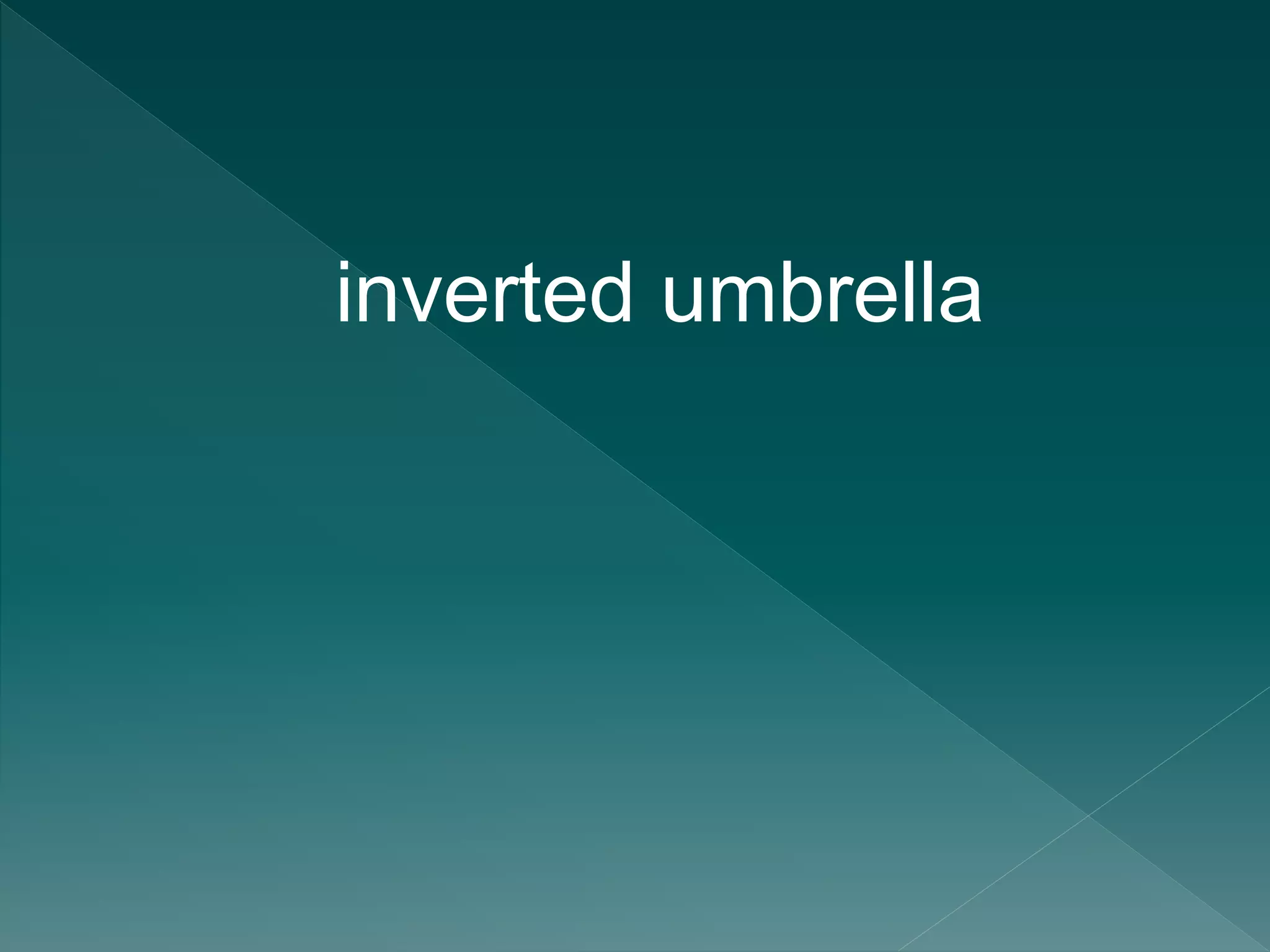 inverted umbrella
 