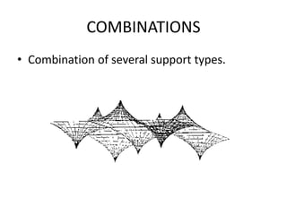 COMBINATIONS
• Combination of several support types.
 