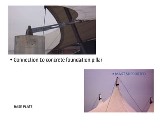 • Connection to concrete foundation pillar
• MAST SUPPORTED
BASE PLATE
 