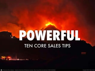 Ten Simple Sales Tips