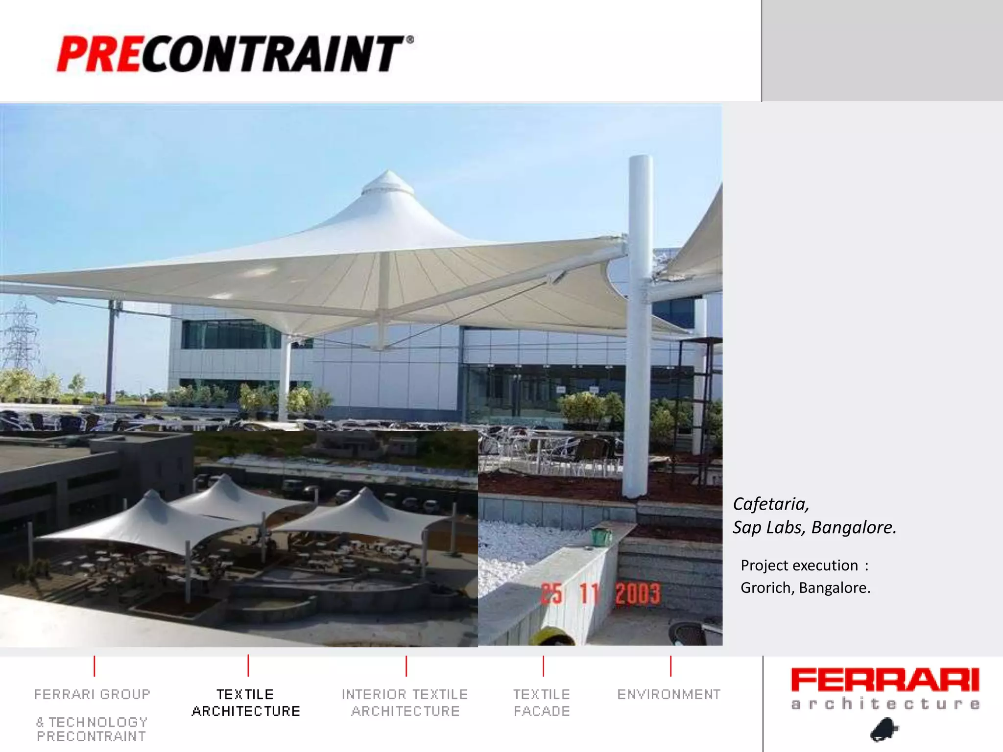 Cafetaria,Sap Labs, Bangalore.Project execution: Grorich, Bangalore.