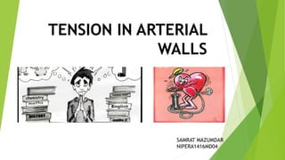 TENSION IN ARTERIAL
WALLS
SAMRAT MAZUMDAR
NIPERA1416MD04
 