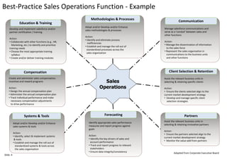 Ten Slides in Ten Minutes - Thinking about Sales Operations | PDF
