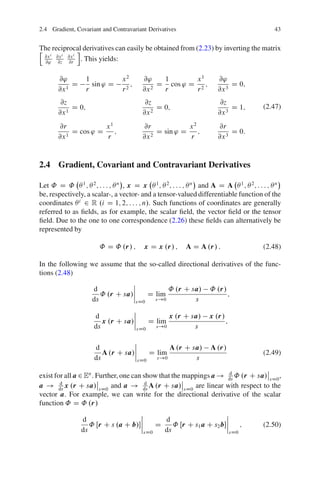 Tensor Derivative Tensor algebra and tensor analysis for engineers | PDF